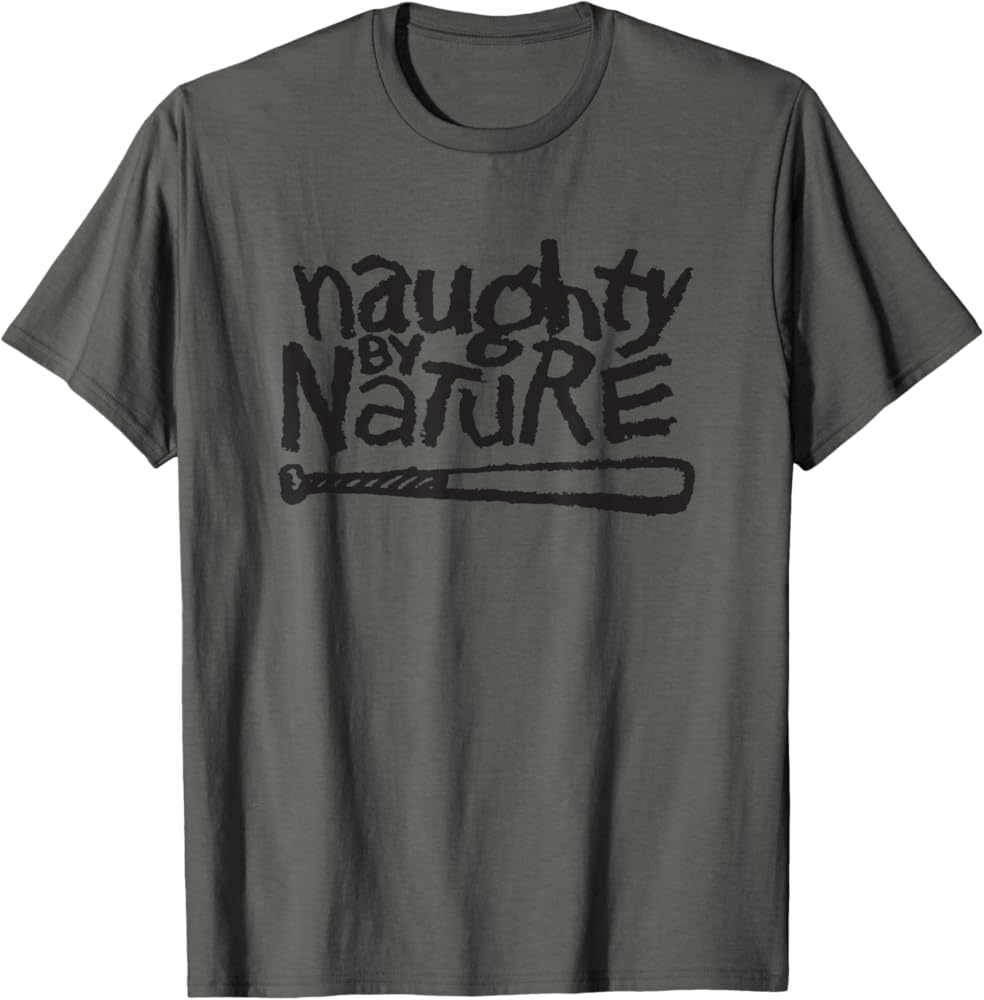 Amazon | Naughty By Nature – Black Classic Logo Tシャツ | Tシャツ
